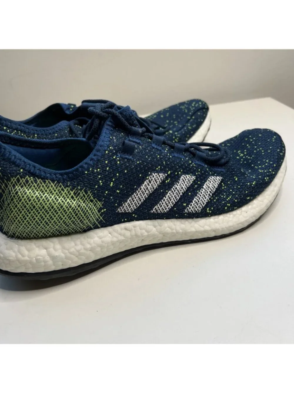 adidas PureBoost Legend Marine Knit Running Shoe B37776 Mens 13 New